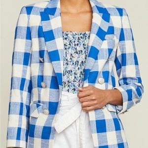 NWT Veronica Beard Bexley Plaid Blazer